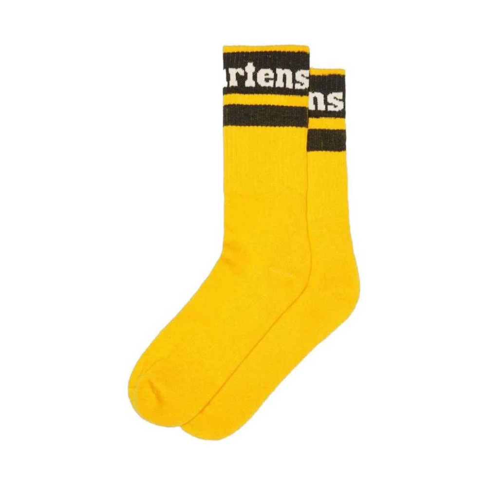 Dr. Martens Athletic Logo Sokken Yellow Heren