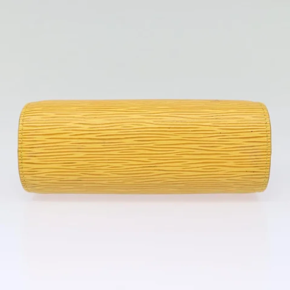 Louis Vuitton Vintage Pre-owned Leather pouches Yellow Dames