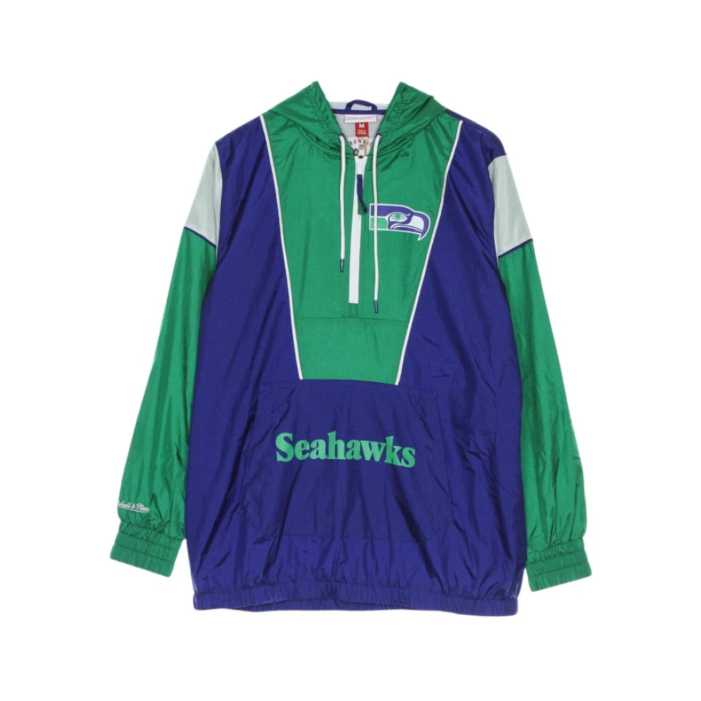 Mitchell & Ness Men's Green Windbreakers, M, Jacket