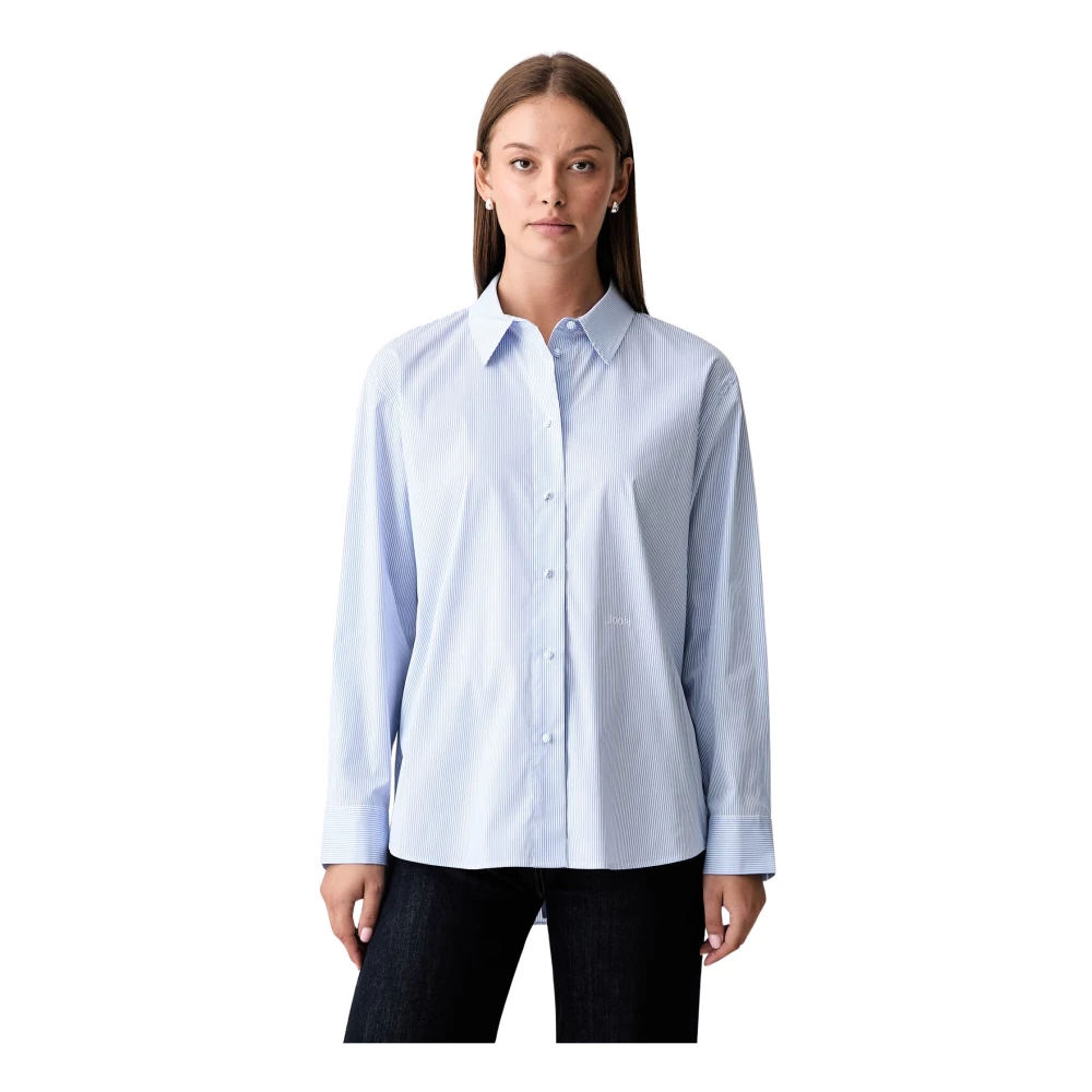 Joop! - Casual Cotton Shirt - Blouses & Shirts - Damen - Blau - S - Bild 5