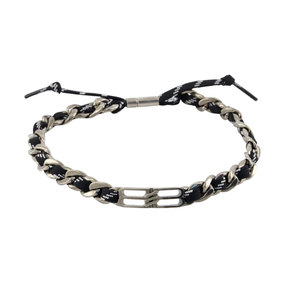Balenciaga Women's Black Bb Icon Lace Choker