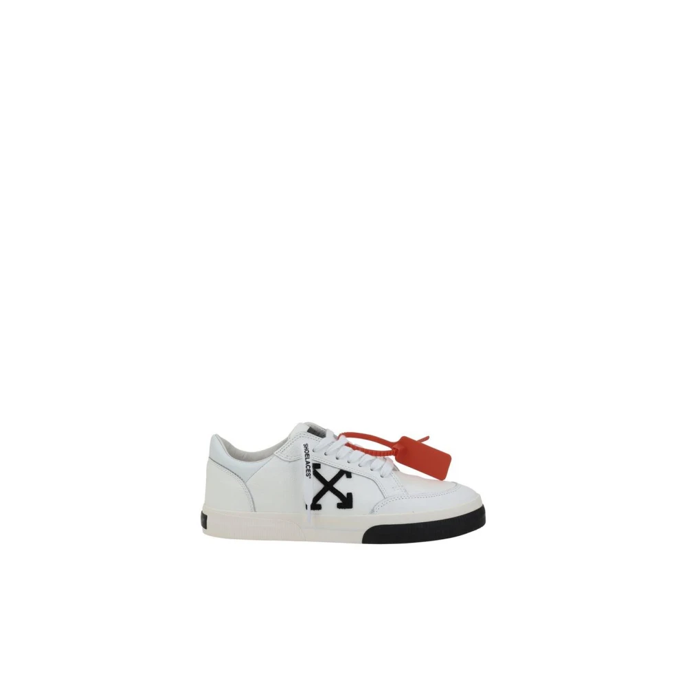 Off White Uomo Nero Sneaker Basse Vulcanized In Pelle - Sneakers 40 - Immagine 4