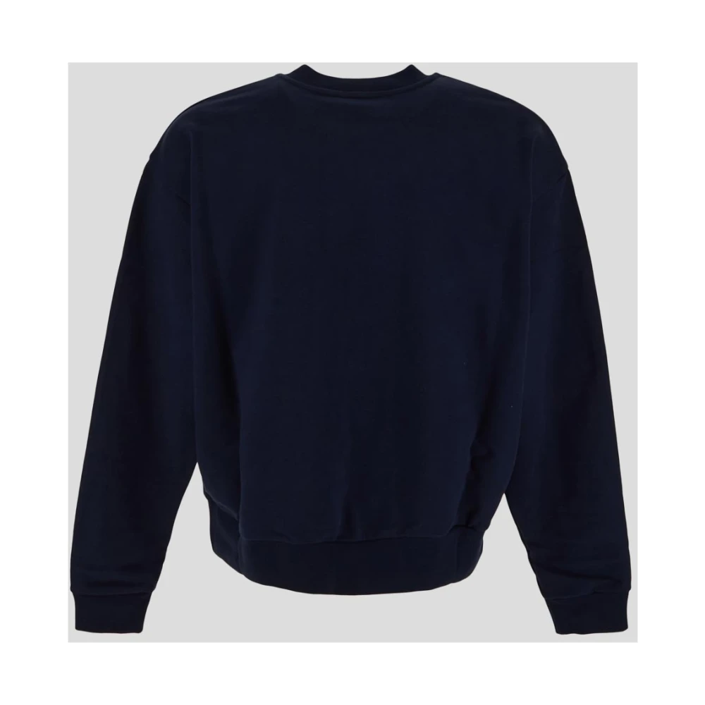Marni Katoenen Logo Sweatshirt Blue Heren
