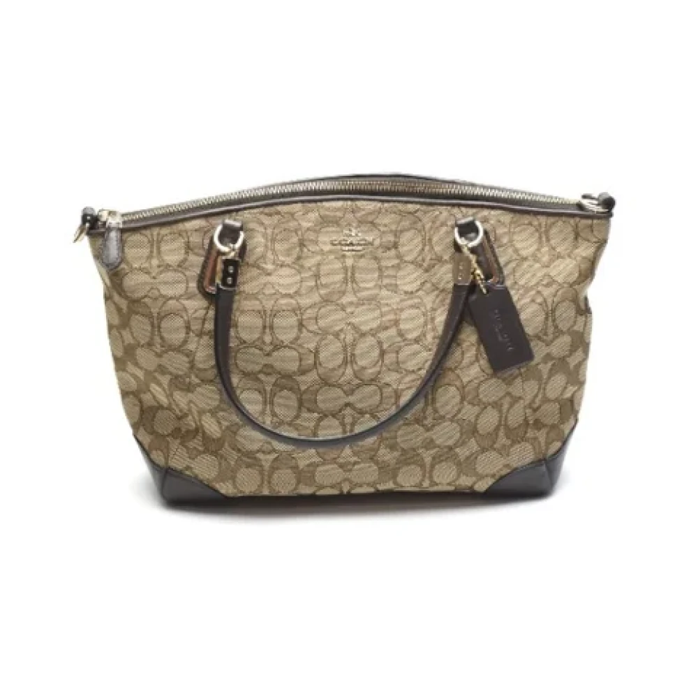 Coach Pre-owned Fabric handbags Beige Dames