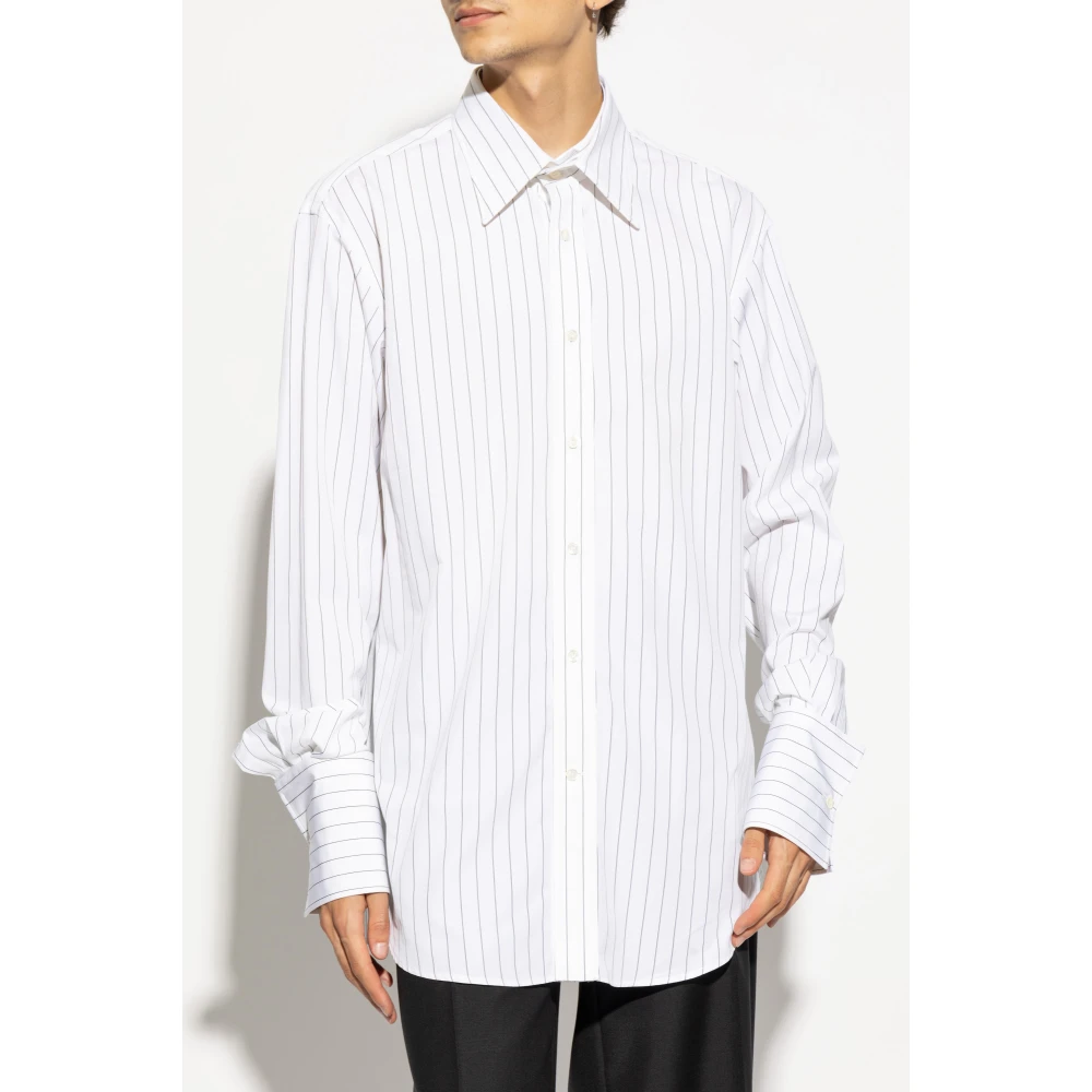alexander mcqueen Gestreept Overhemd White Heren