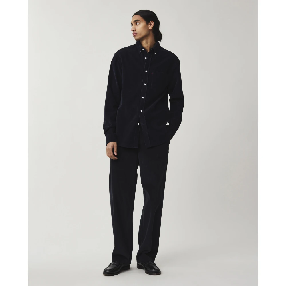 Lexington Corduroy Casual Overhemd Blue Heren