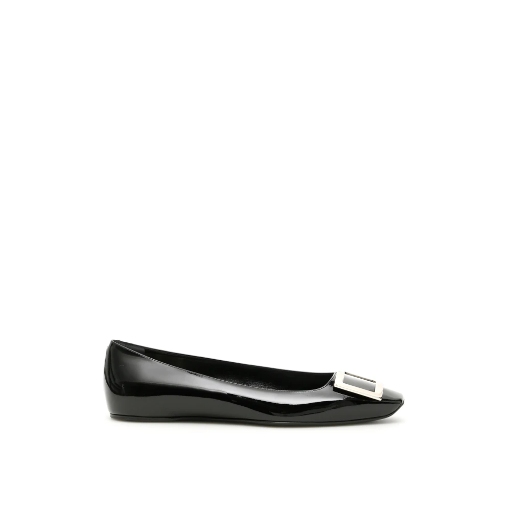 Roger Vivier Patentleren Trompette Ballerina s Black Dames