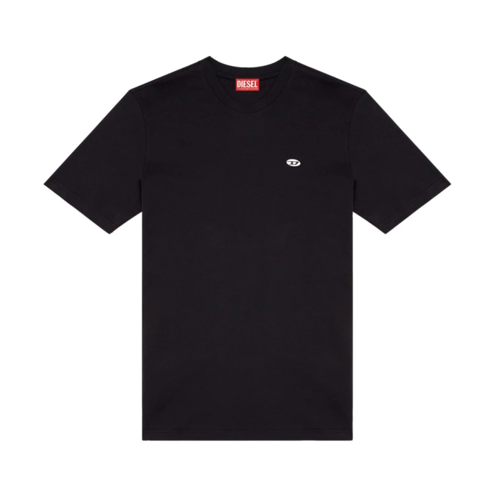 Diesel Zwarte T-shirts en Polos Black Heren