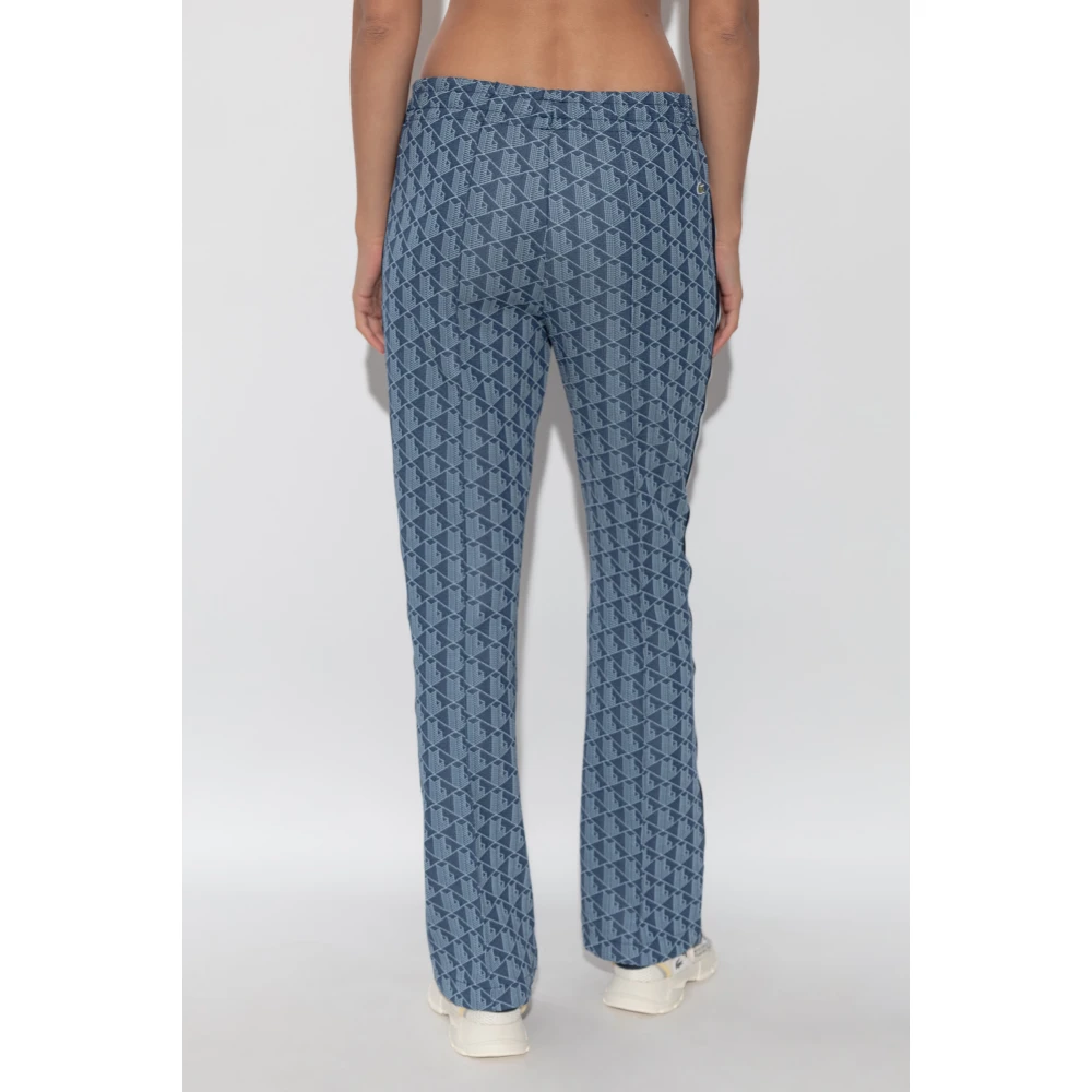 Lacoste Broek met logo Blue Dames