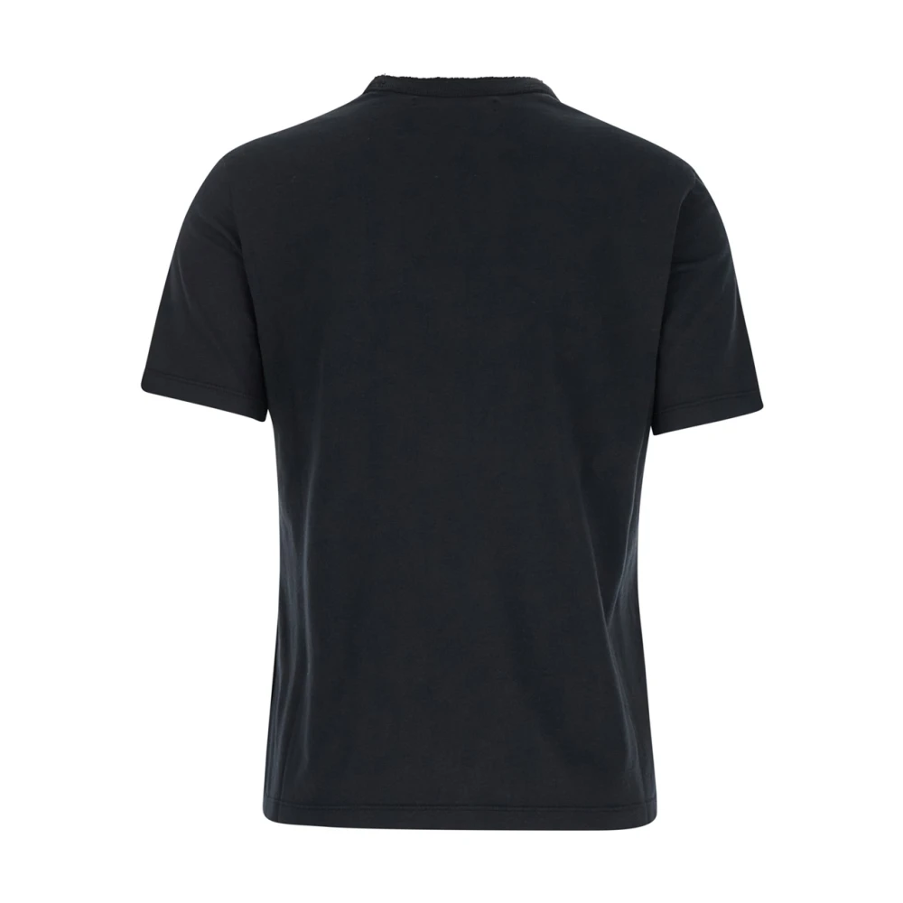 Mauro Grifoni Zwarte Ronde Hals Tee voor Mannen Black Dames