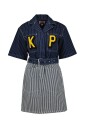 robe-en-denim-rayee-avec-col-classique