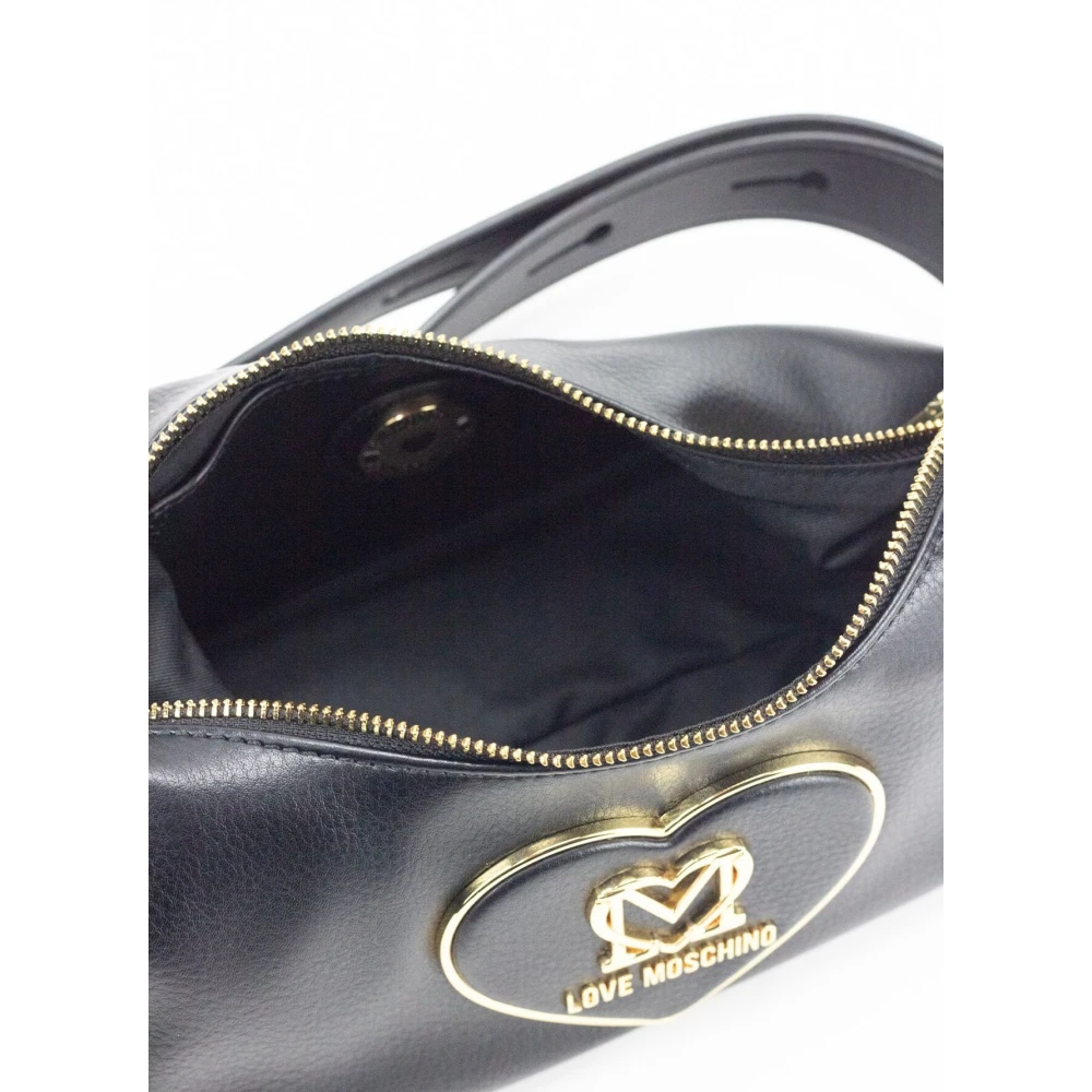 Love Moschino Logo Back Crossbody Tas Black Dames
