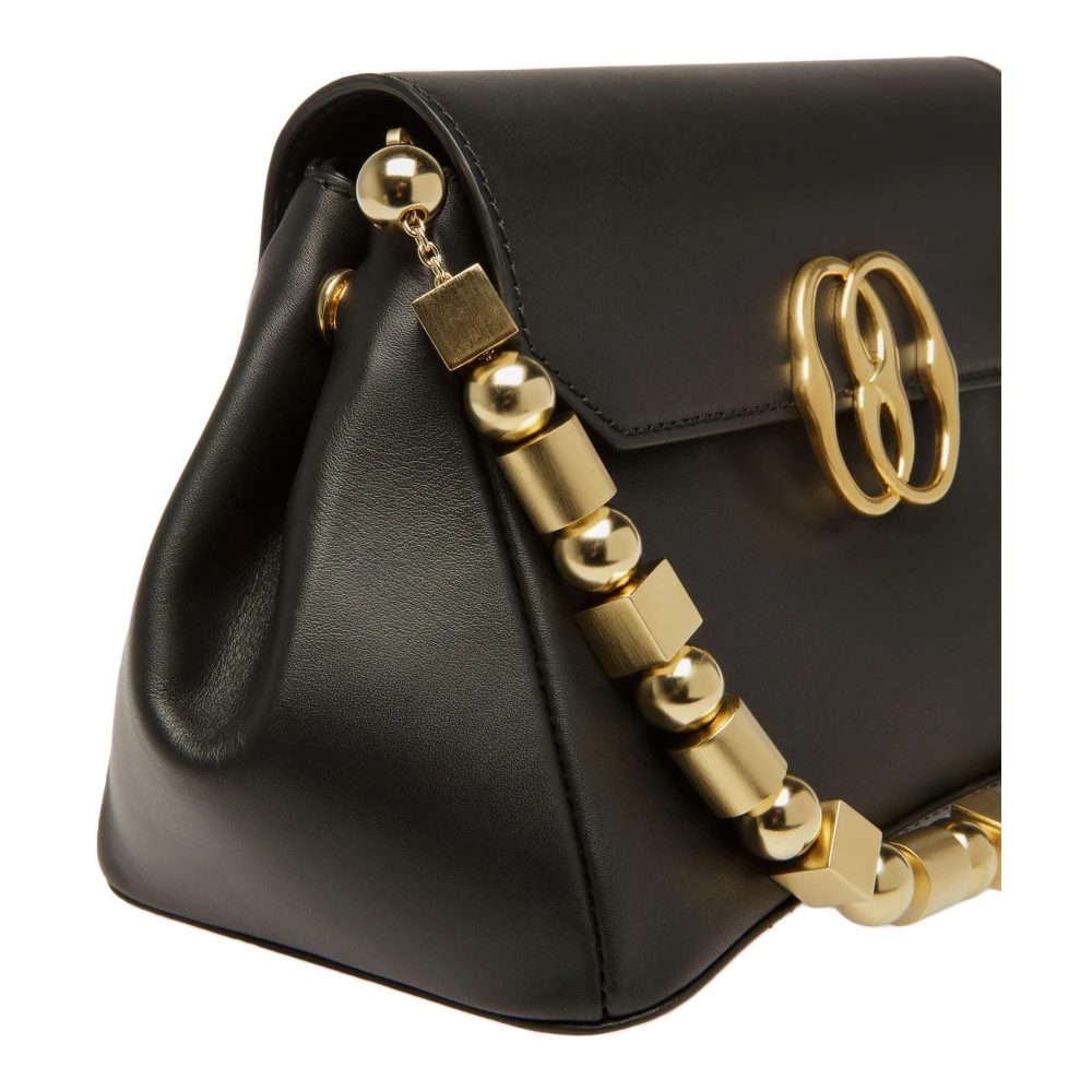 Bally Leren Schoudertas Black Dames