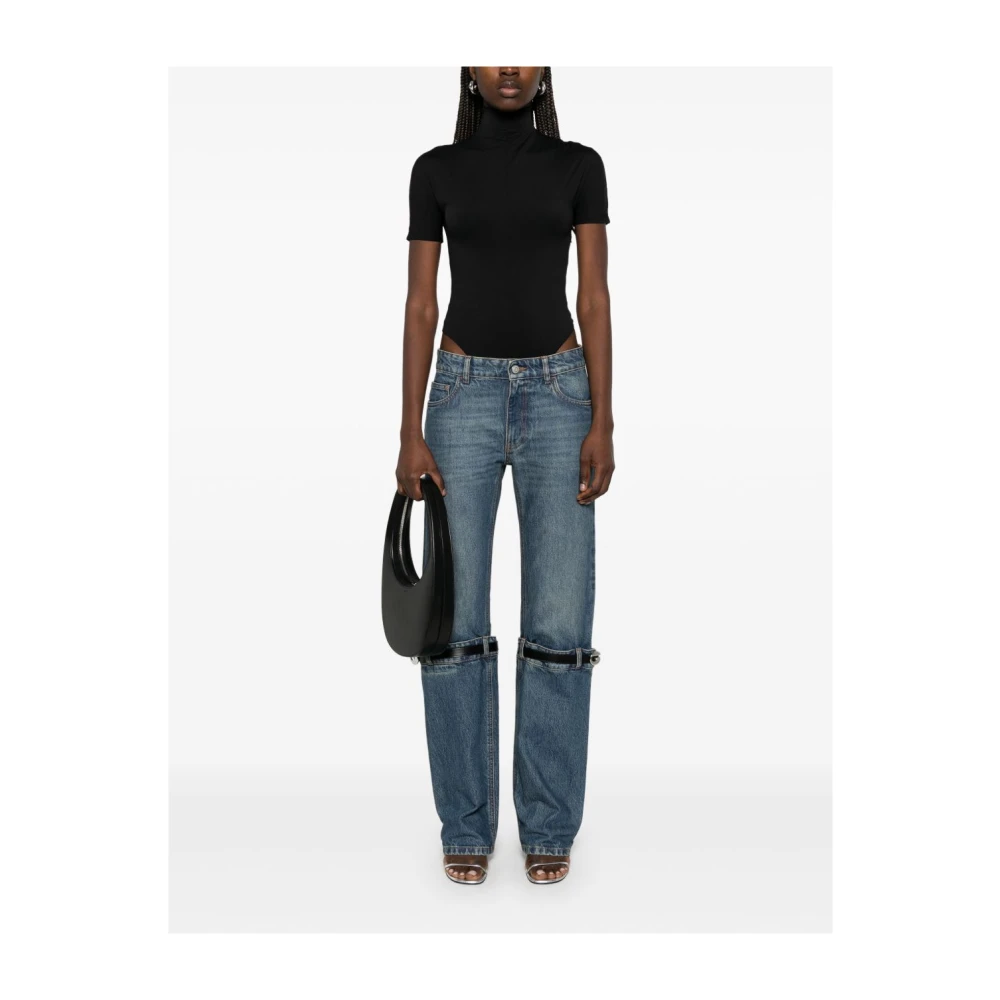 Coperni Blauwe Broek met Riemlussen Blue Dames