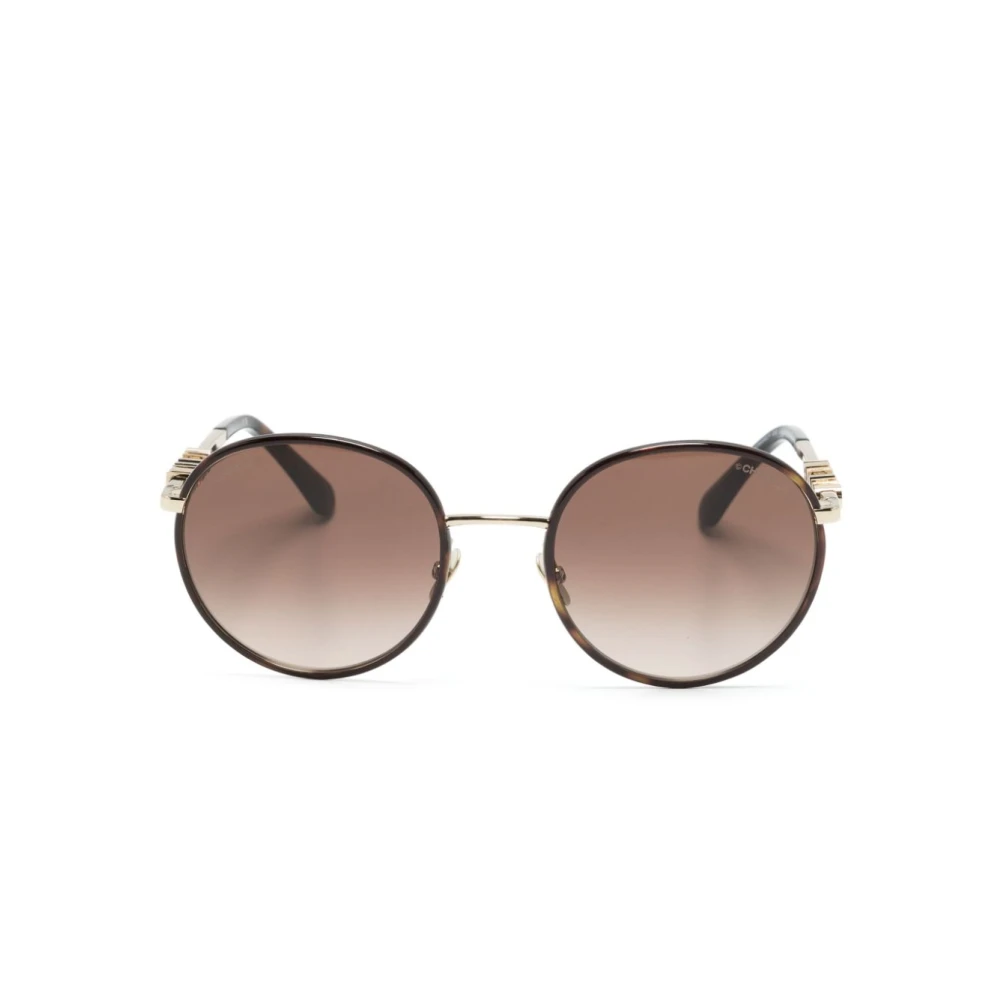 Chanel Women's Brown Sunglasses, 53 Mm, Pantos Sunglasses