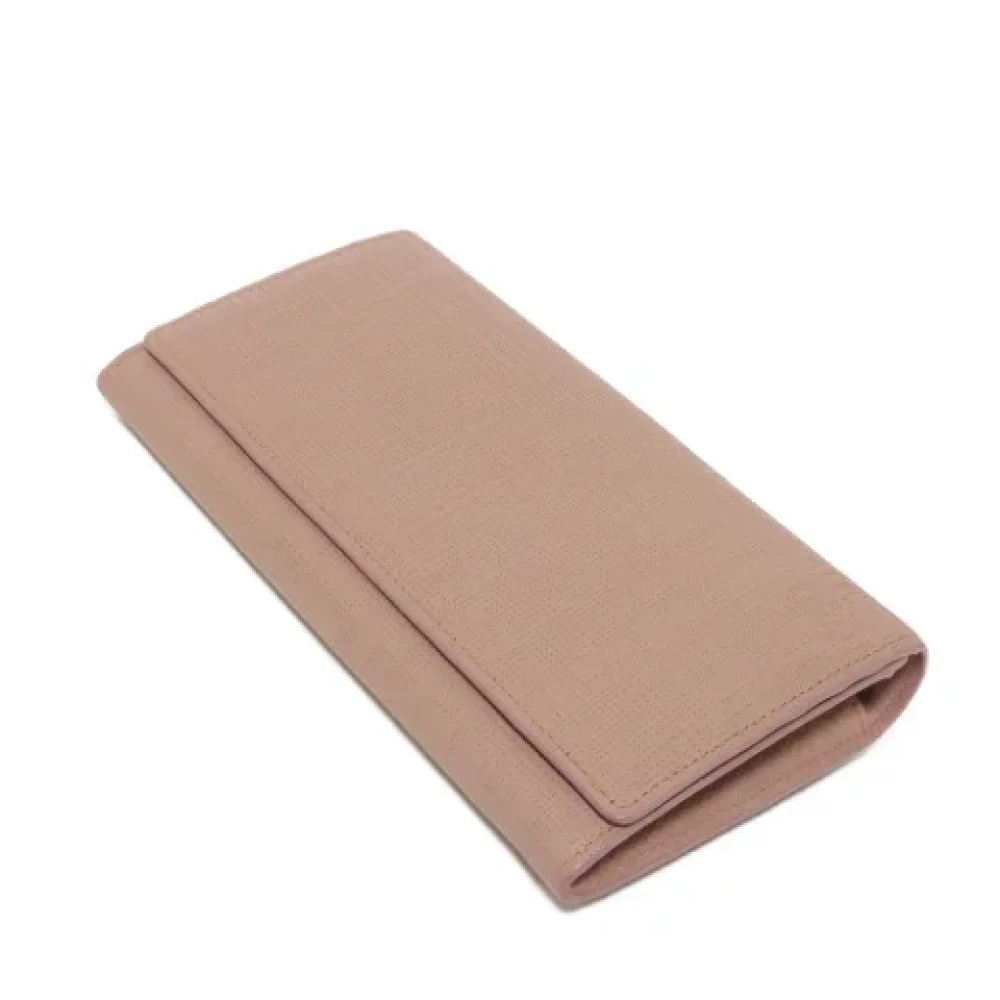 Loewe Pre-owned Leather wallets Pink Dames