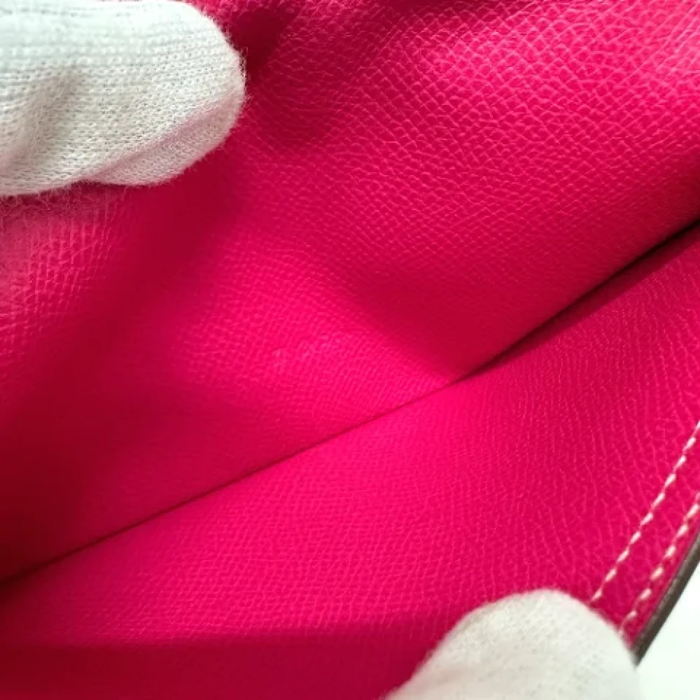 Hermès Vintage Pre-owned Leather wallets Pink Dames