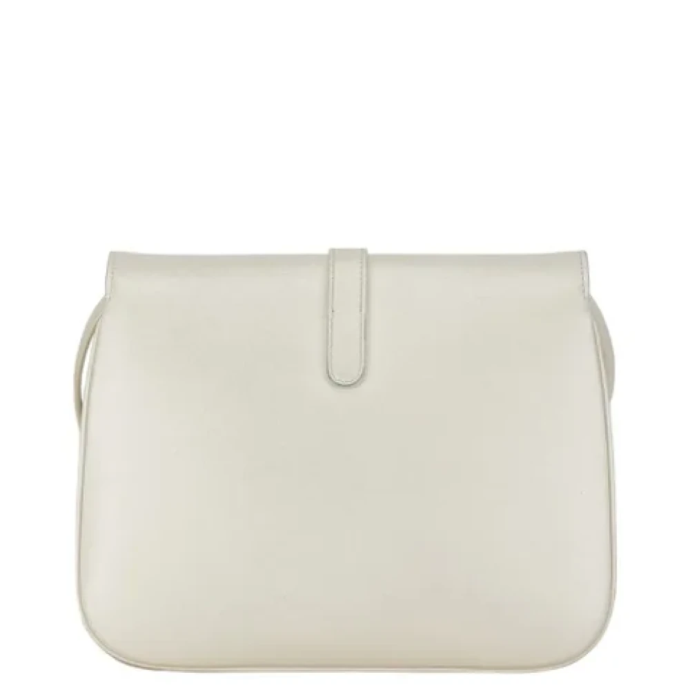 Celine Vintage Pre-owned Leather shoulder-bags White Dames