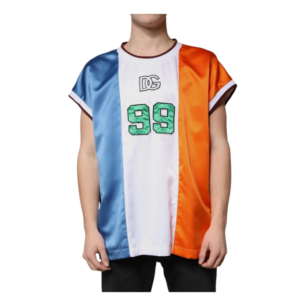 Dolce & Gabbana Men's Multicolor Sleeveless Crew Neck T-Shirt