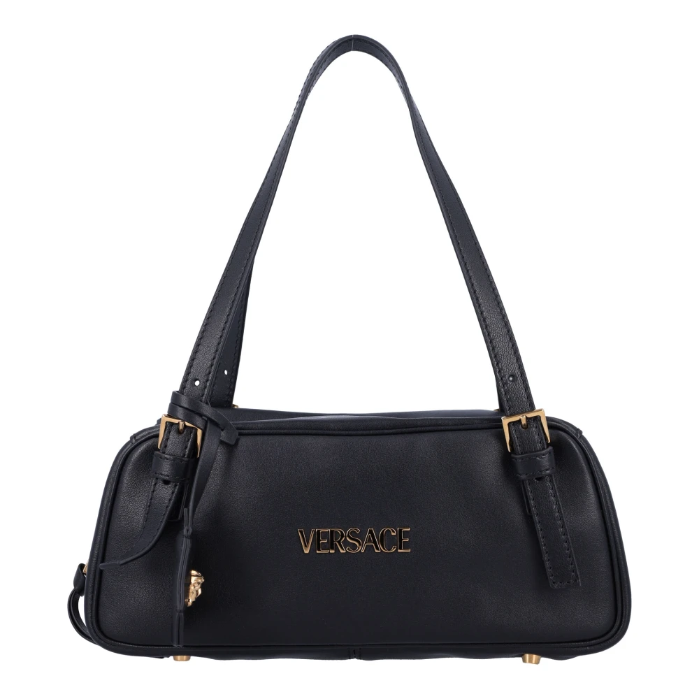 Versace Bowling Schoudertas met Strik Detail Black Dames
