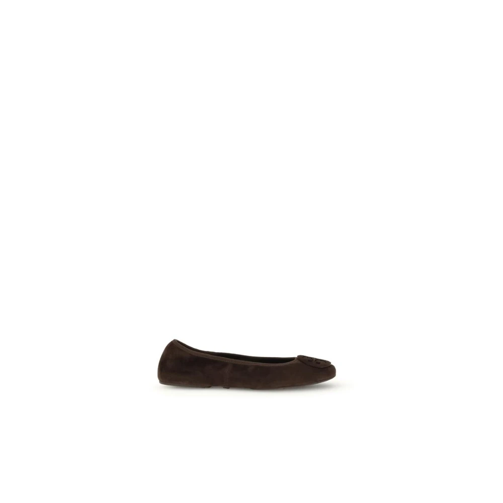 Tory Burch Women's Brown Ballerina Shoes, 3 Uk, Minnie Travel Ballet Flats