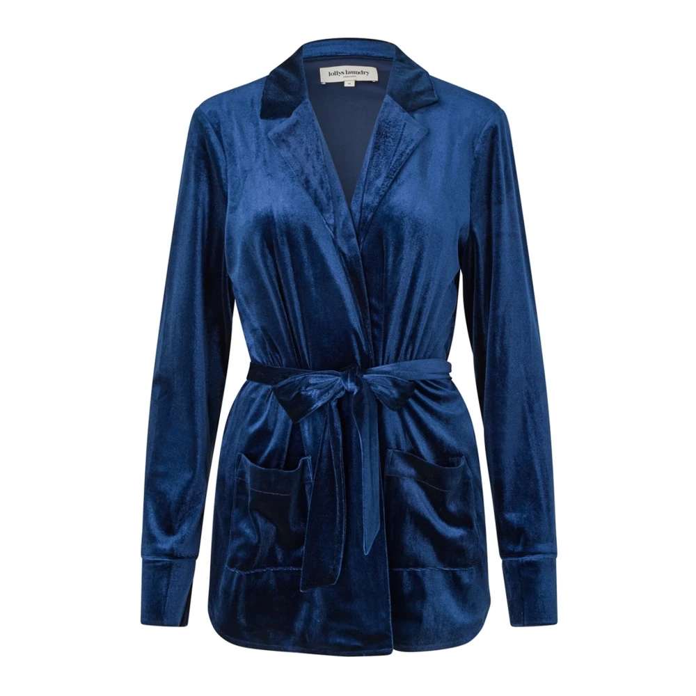 Lollys Laundry Donkerblauwe Lisall Blazer met Riem Blue Dames