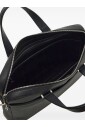 embossed-logo-black-leather-handbag