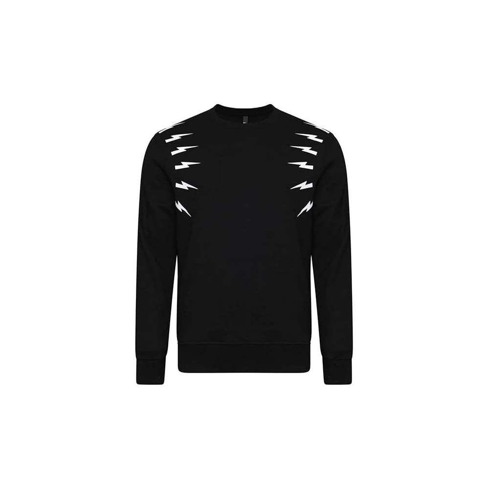 Neil Barrett Men's Black Sweatshirt Pbjs333a G517s 524 - Sweatshirts - S - Sweatshirts & Hoodies