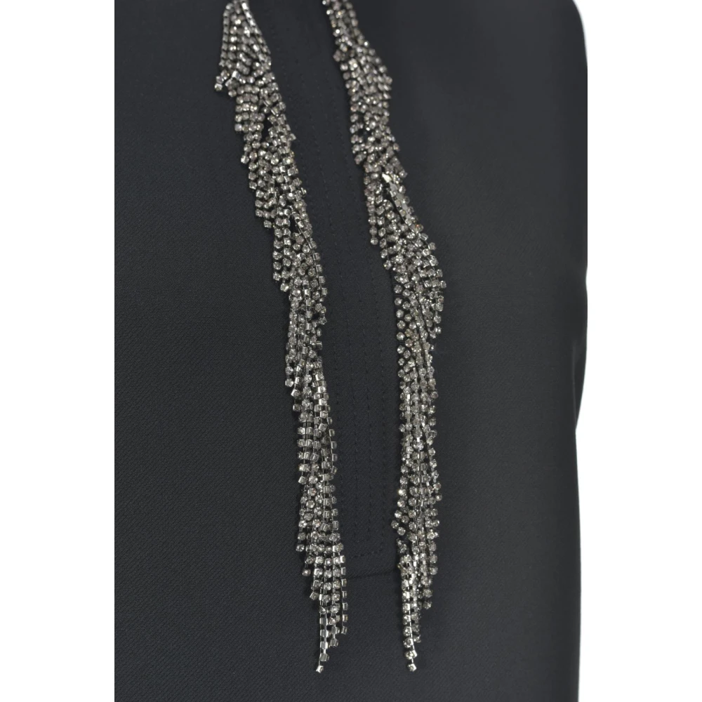 pinko Technische Gewapende Jurk Black Dames