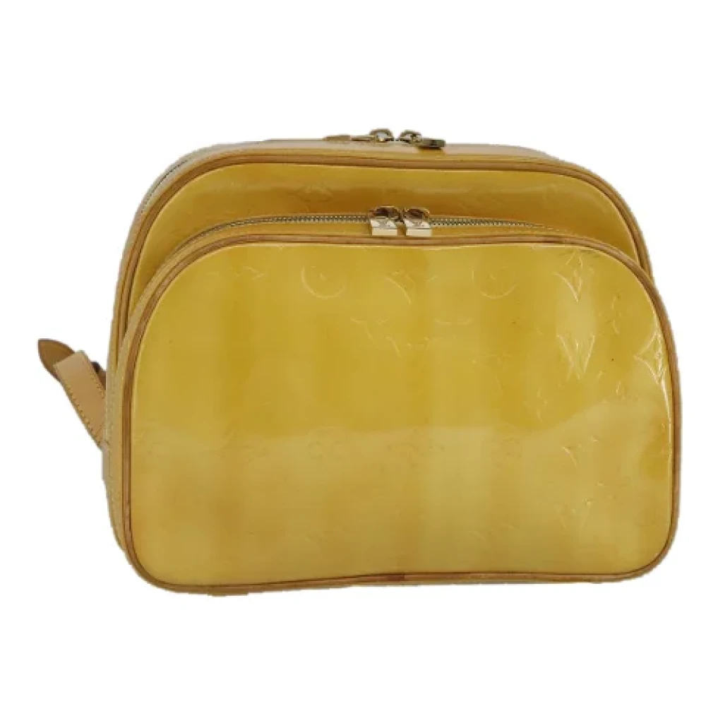 Louis Vuitton Vintage Pre-owned Leather backpacks Yellow Dames
