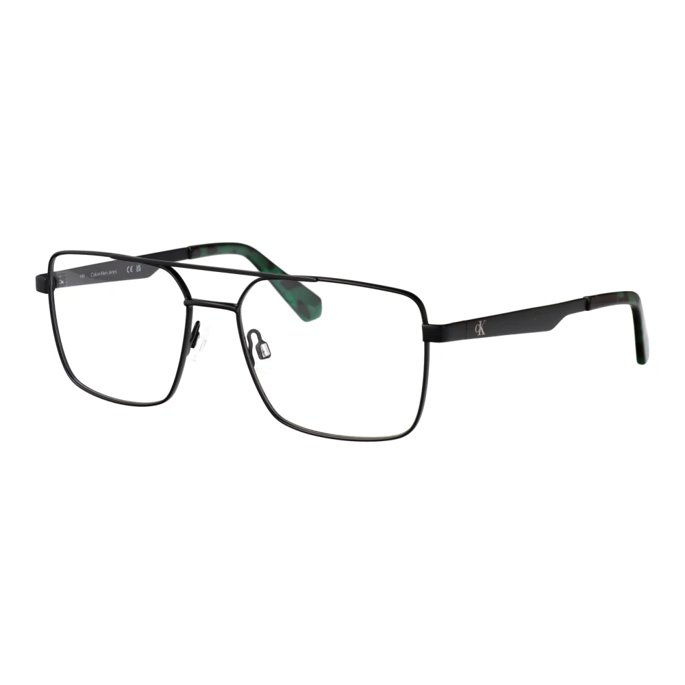 Calvin Klein Jeans Men's Black Glasses, 55 Mm, Stylish Optical Ckj24204 Eyewear
