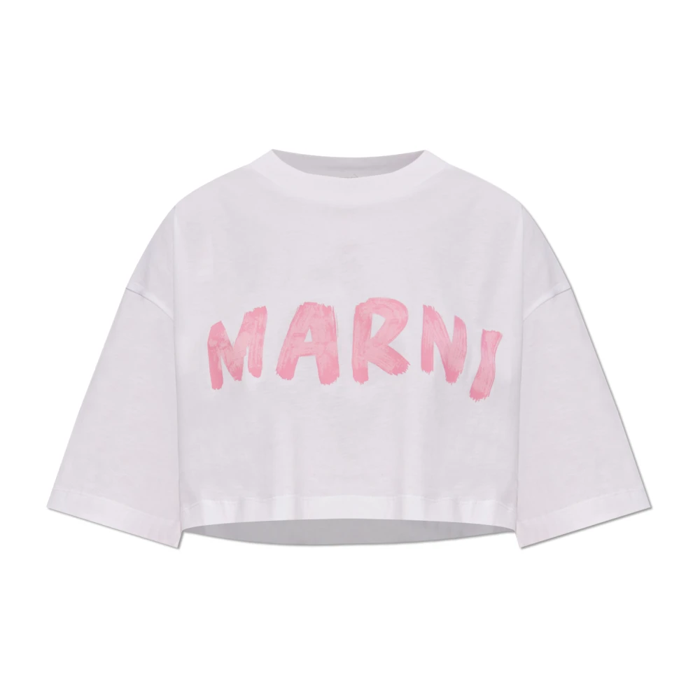 Marni Oversized T-shirt White Dames