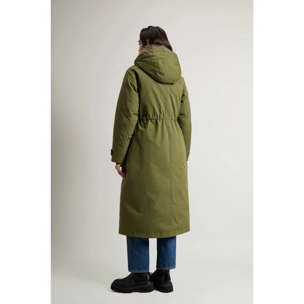 Woolrich Arctic Parka Katoenmix Buitenkleding Green Dames