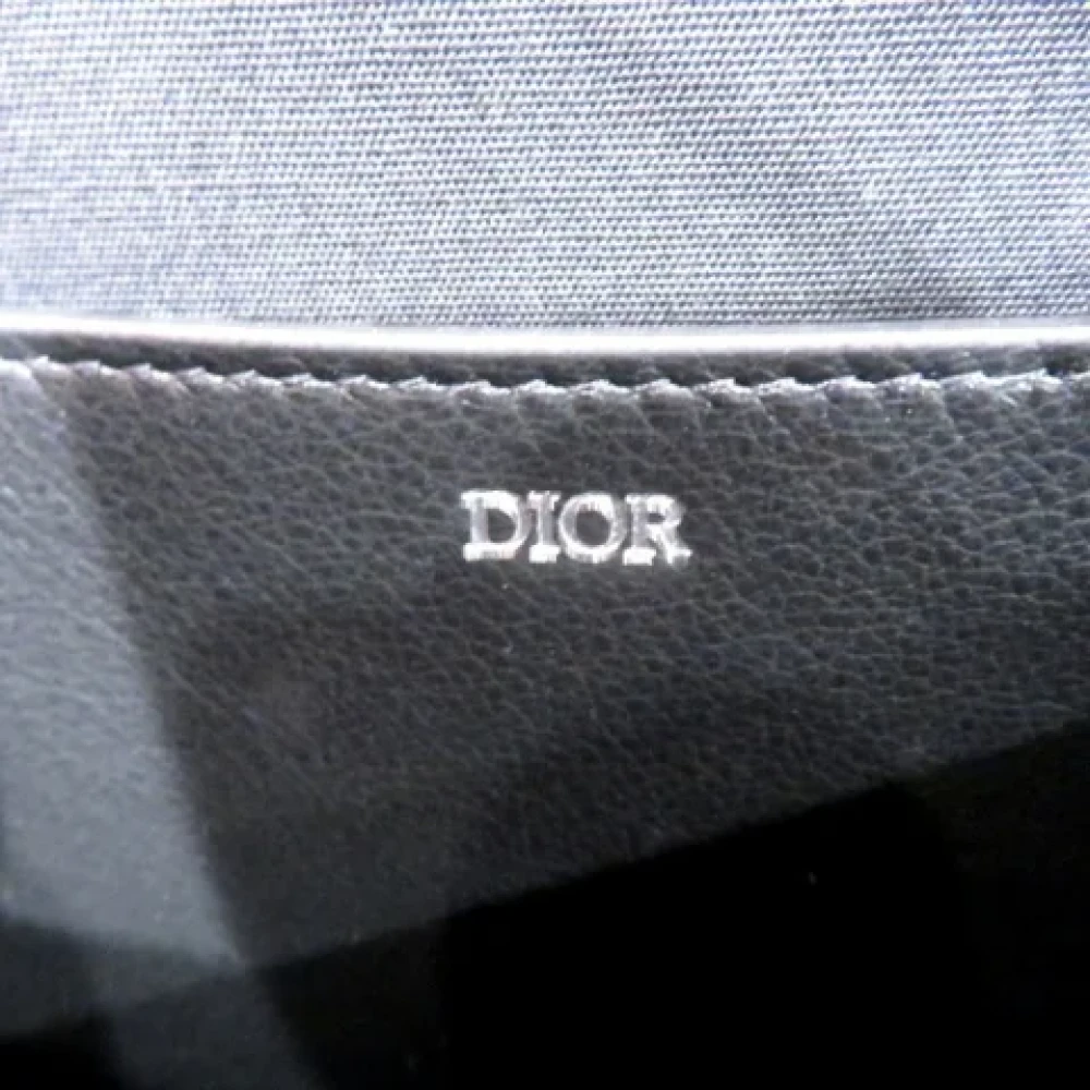 Dior Vintage Pre-owned Canvas clutches Black Heren