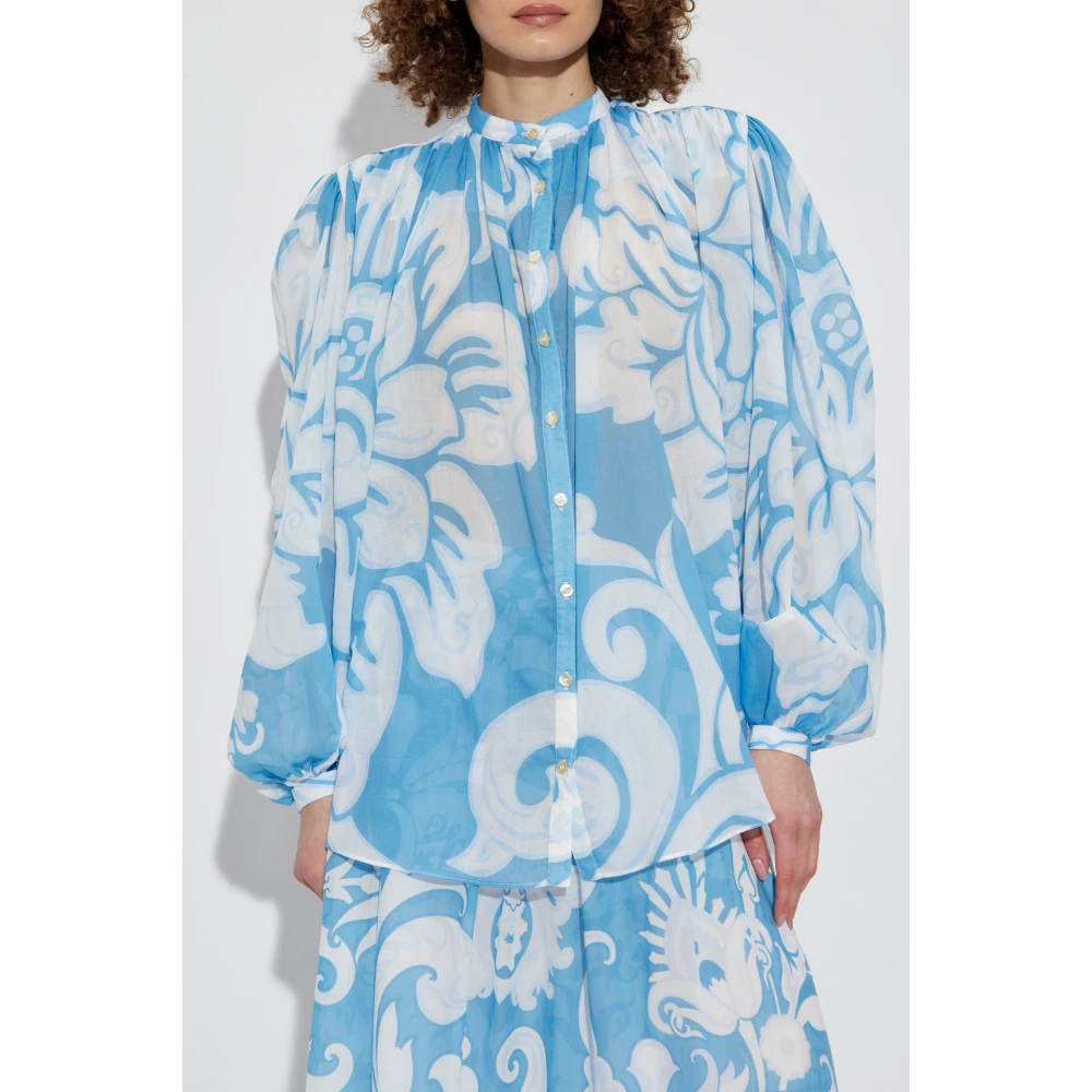 ETRO Gestreept overhemd Blue Dames