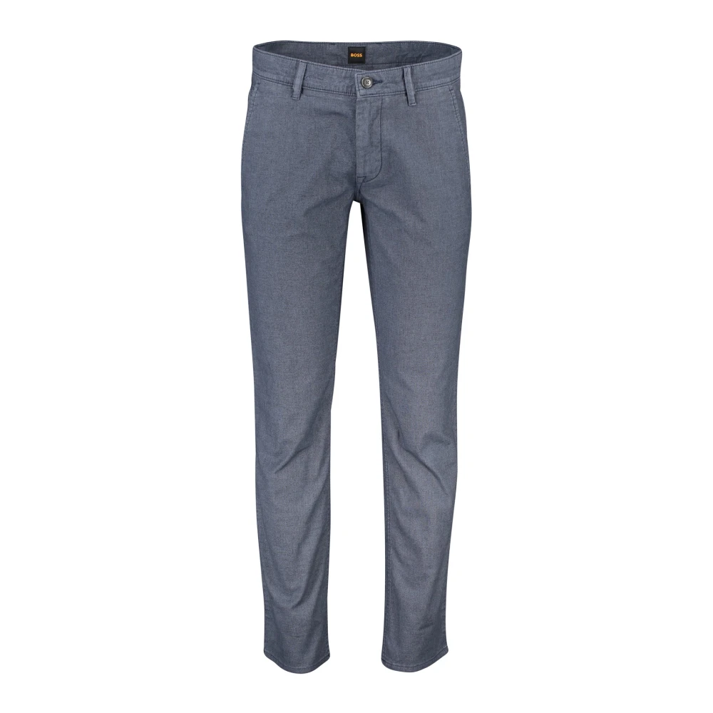 Hugo Boss Blauwe Katoenen Chino Broek Blue Heren