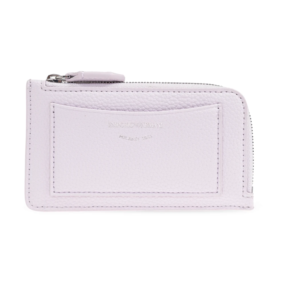 Emporio Armani Leren kaarthouder Purple Dames