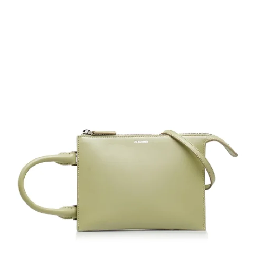 Jil Sander Pre-owned Leather handbags Green Dames