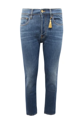 Slim Body Vintage Blue Pants
