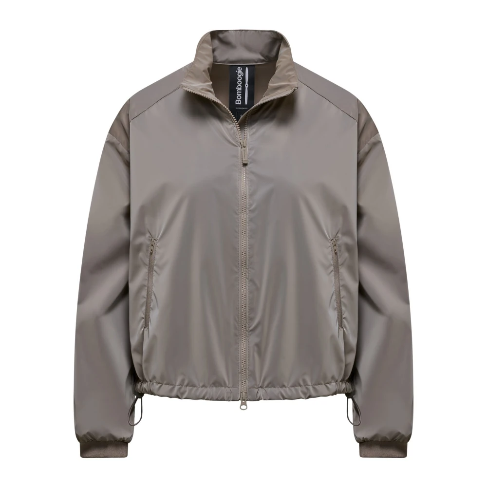 BomBoogie Ongevoerde bomberjack Gray Dames
