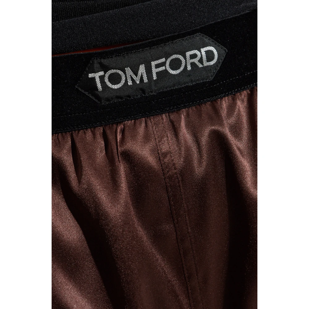 Tom Ford Zijden shorts Brown Dames