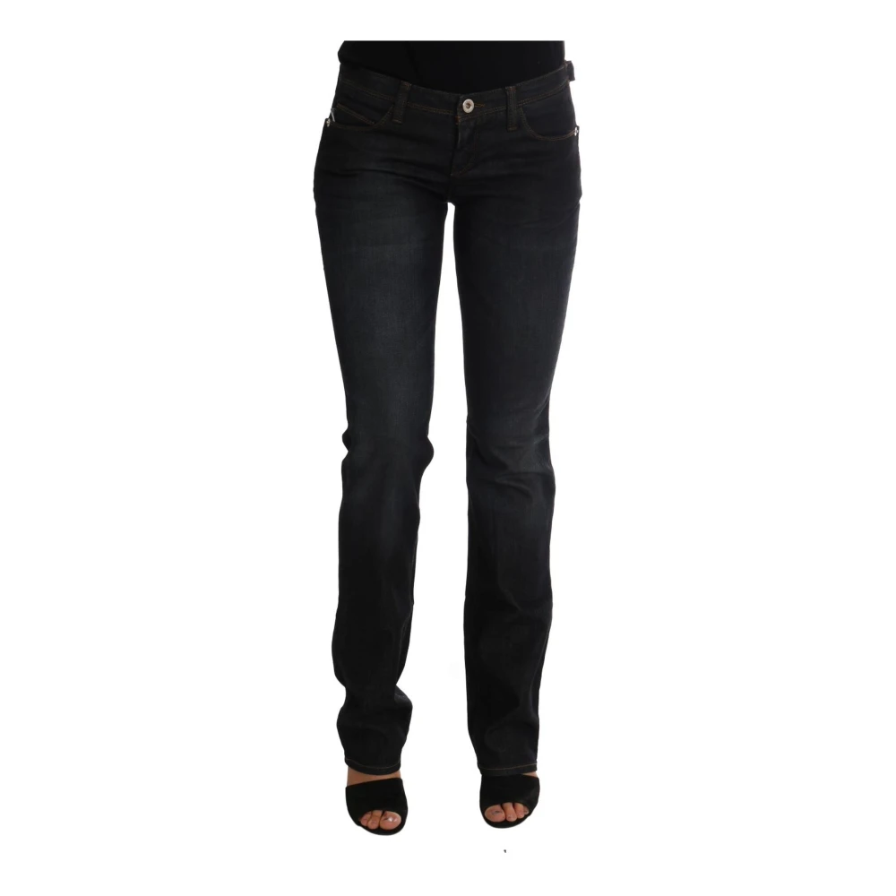 Costume National Women's Blue Skinny Fit Jeans, W26, Dark Slim Fit Jeans