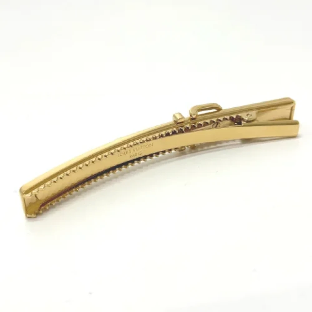 Louis Vuitton Vintage Pre-owned Metal hair-accessories Brown Dames