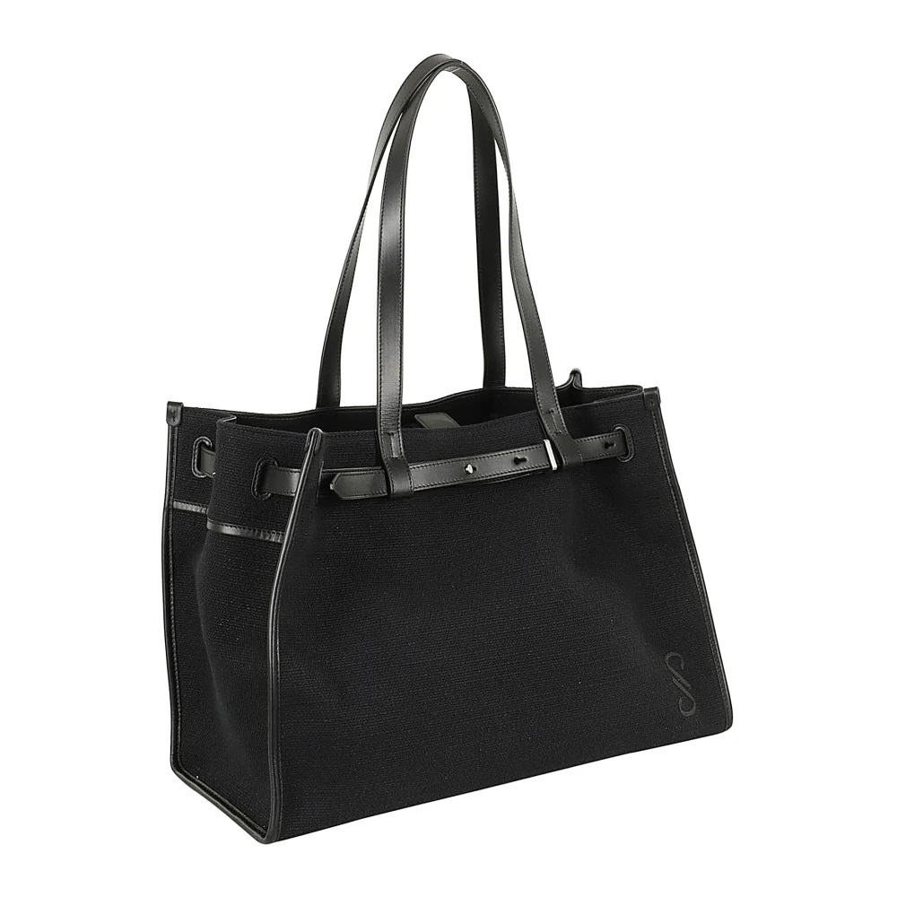 Proenza Schouler Canvas Riemtas Black Dames