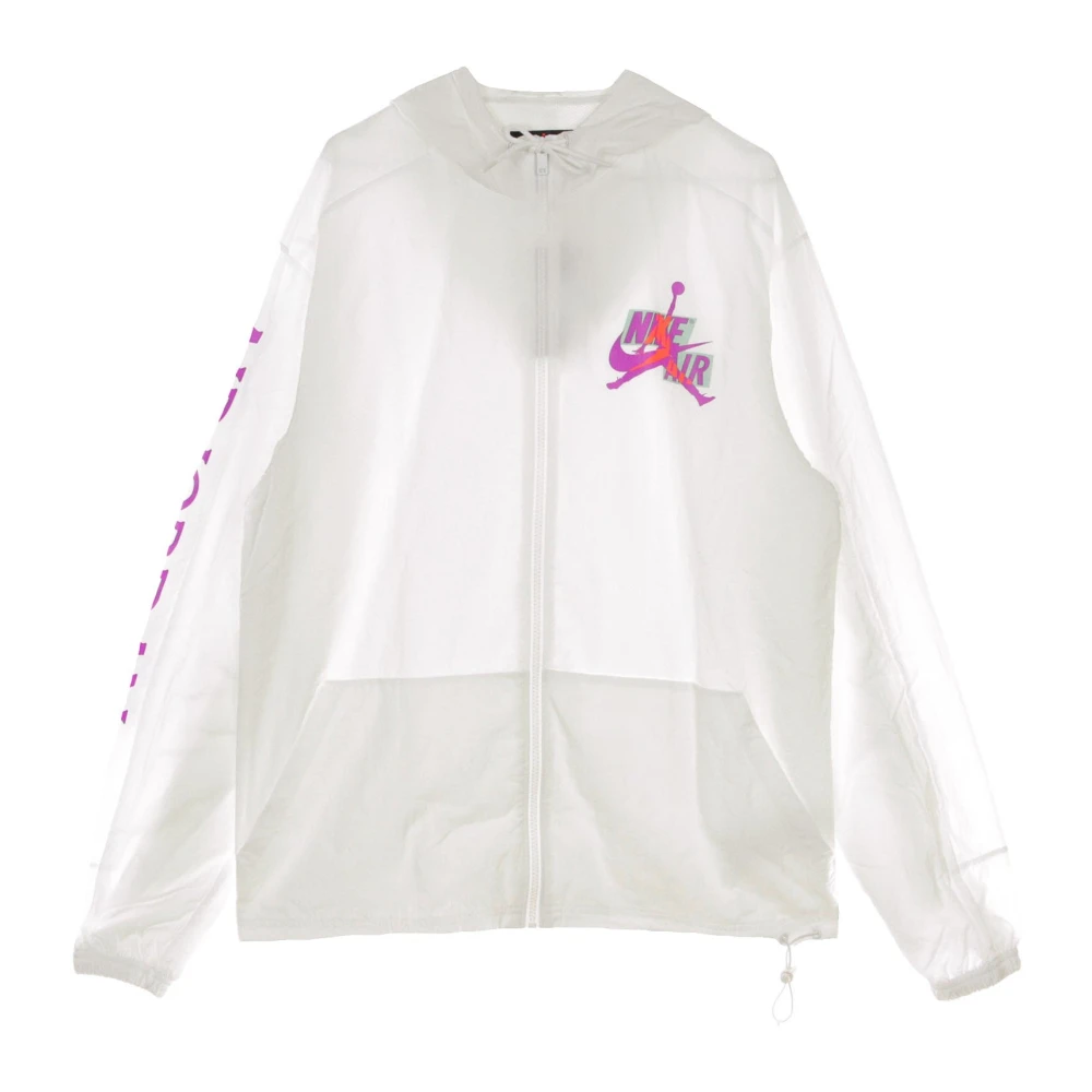 Jordan Men's White Training, L, Classic Windbreaker Jacket