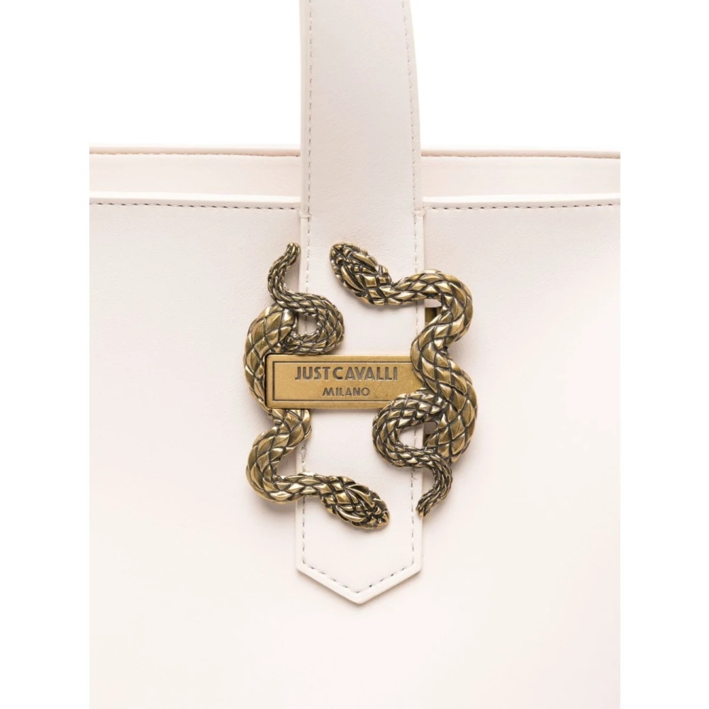 Just Cavalli Beige Tassen met ***cv Detail White Dames