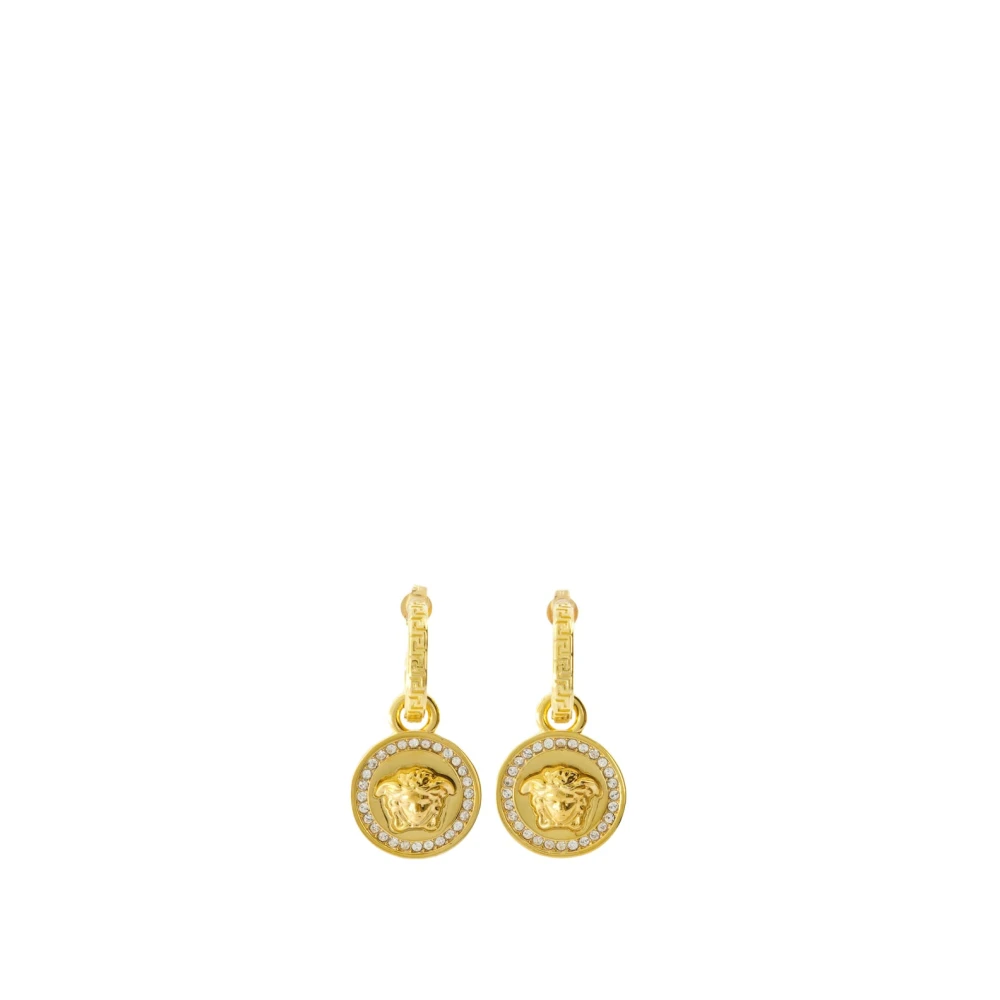 Versace Women's Yellow Medusa Earrings Classic Closure