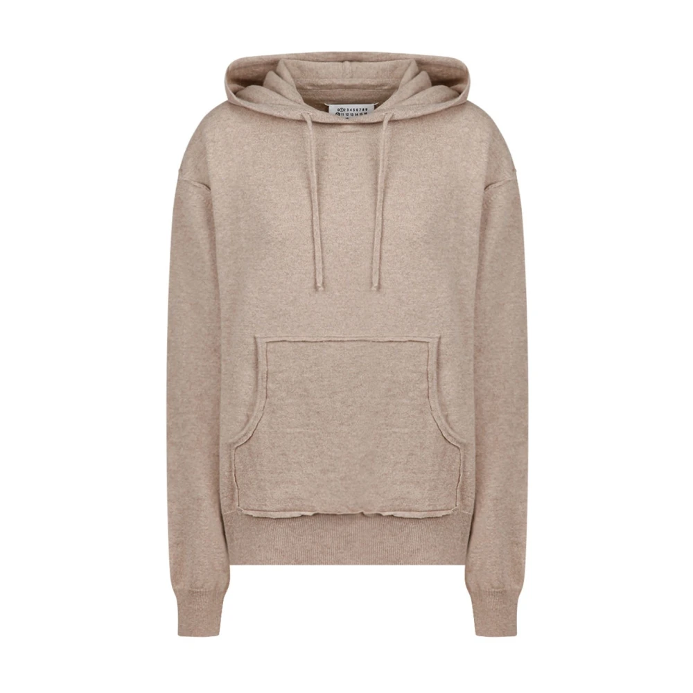 Maison Margiela Walnoot Hoodie met Zichtbare Naden Brown Heren
