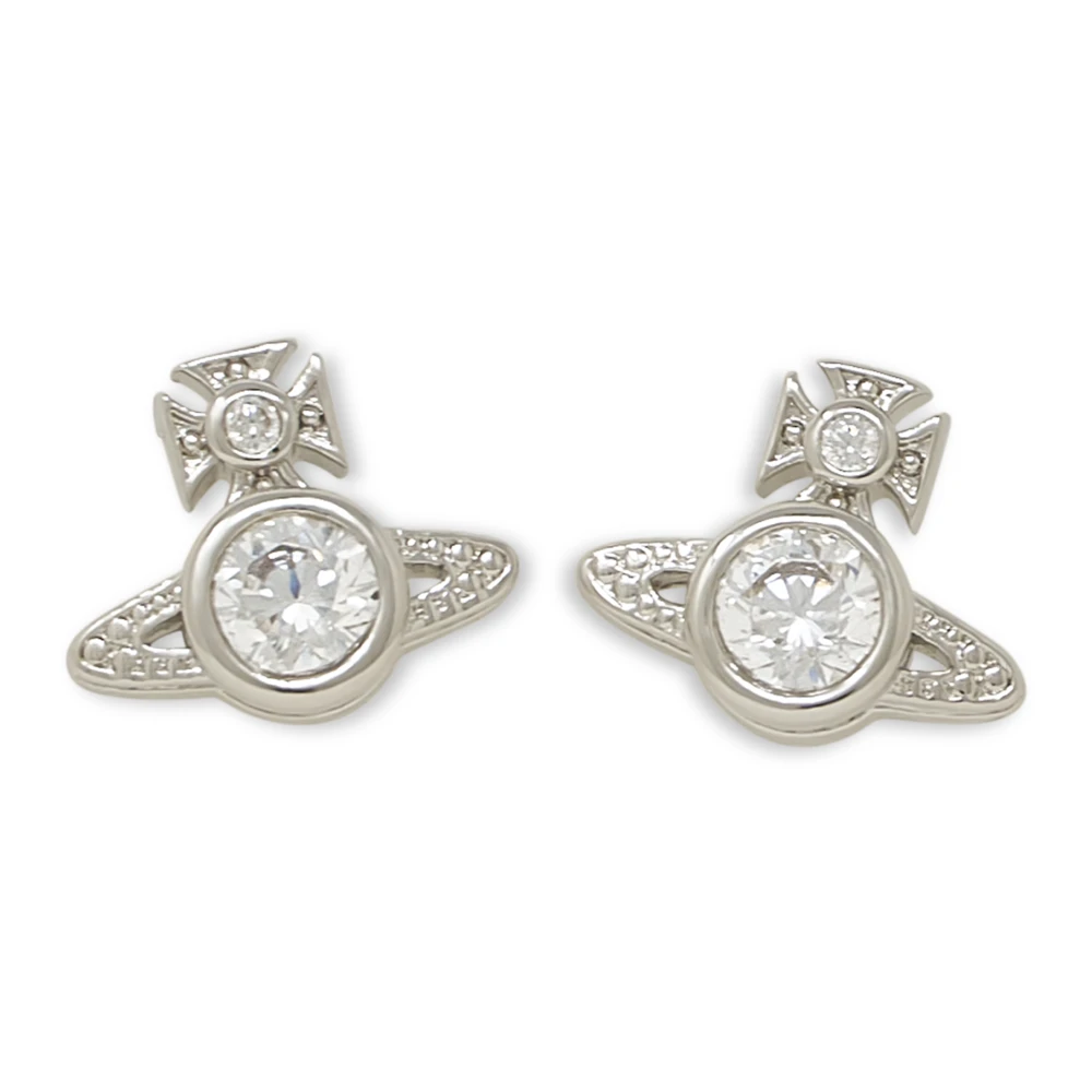 Vivienne Westwood London Orb Earrings - Female - Rings - White - One Size - Accessories