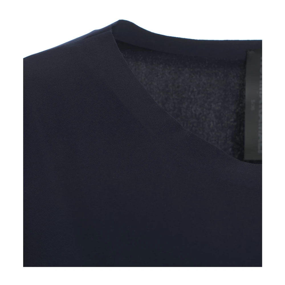 Norma Kamali Blauwe Boxy T-shirt Dameskleding Blue Dames